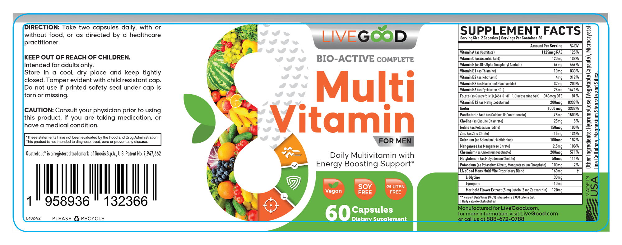LIVEGOOD Bio-Active Complete Multi-Vitamin for Men Review