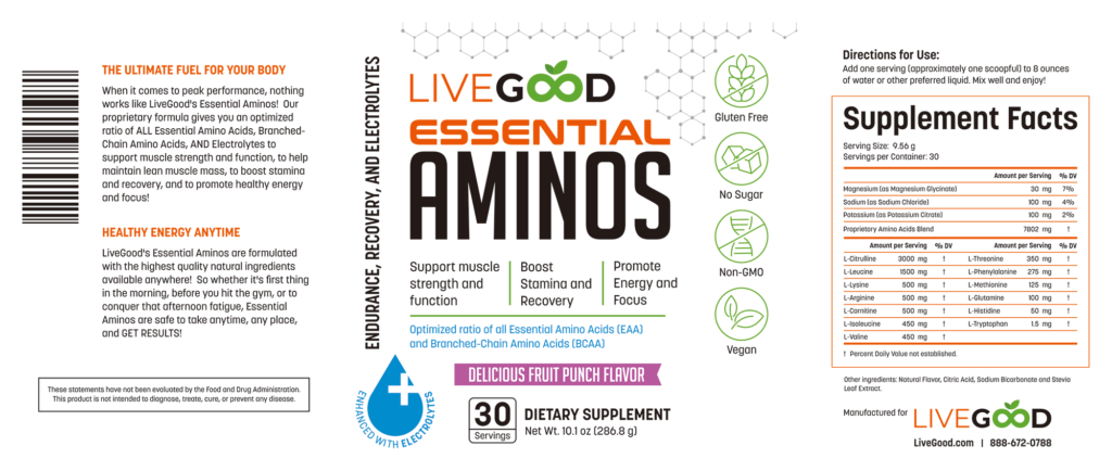 LIVEGOOD Essential Aminos Review