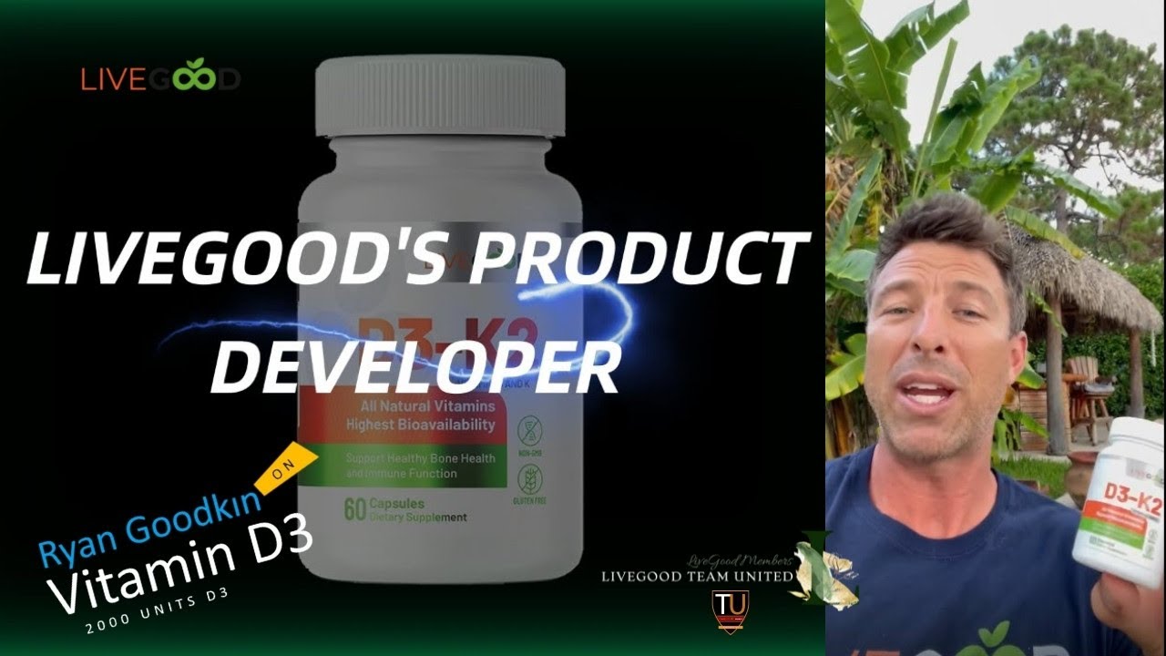 LiveGood Vitamin D With K2 - Ryan Goodkin LiveGood Product Formulator